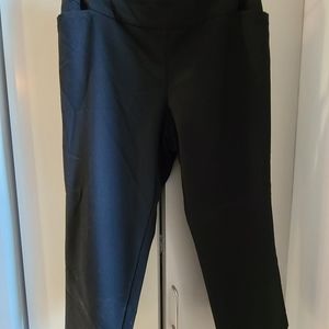 Lane Bryant Black Dress Slacks 16 Petite Red